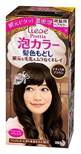 花王 リーゼ プリティア 泡カラー 髪色もどしブラウン 108ml |4901301266378の1枚目の写真