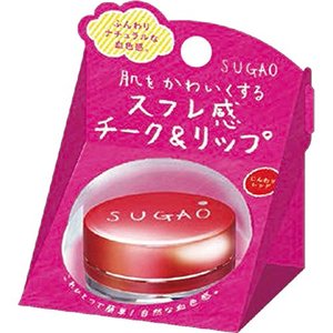 SUGAO スフレ感チーク&リップ じんわりレッドの1枚目の写真